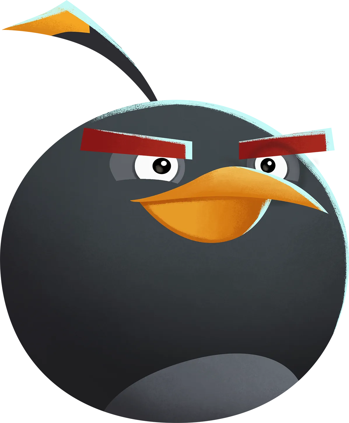 Bomb, the black bird with a lit fuse